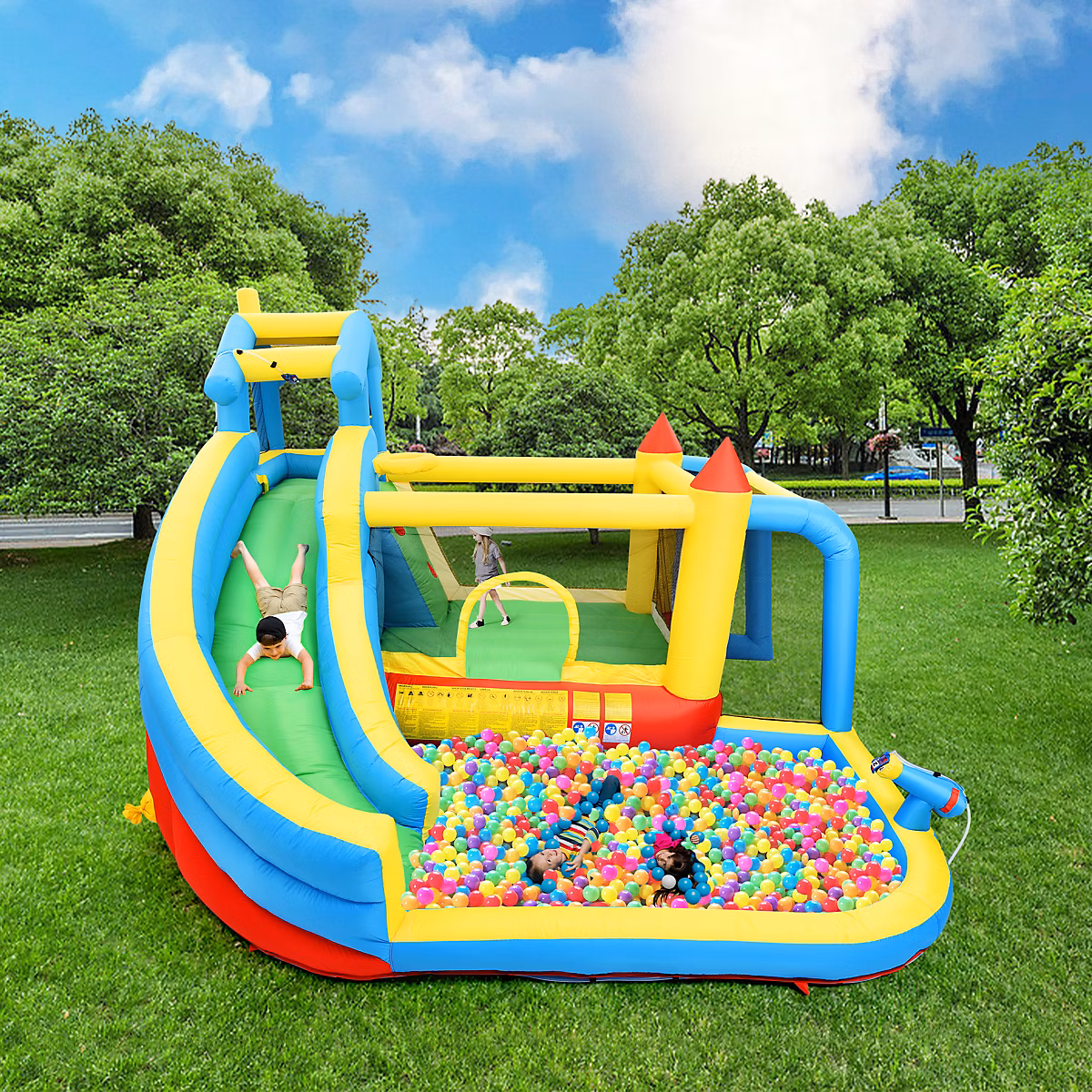 ch-teau-gonflable-aires-de-jeux-gonflables-5-en-1-avec-toboggan-piscine-et-zones-de-saut-tissu-oxford-multicolore~4070861317216_02c_MP Château Gonflable - Aires de Jeux Gonflables 5 en 1 avec Toboggan, Piscine et Zones de Saut, Tissu Oxford, Multicolore