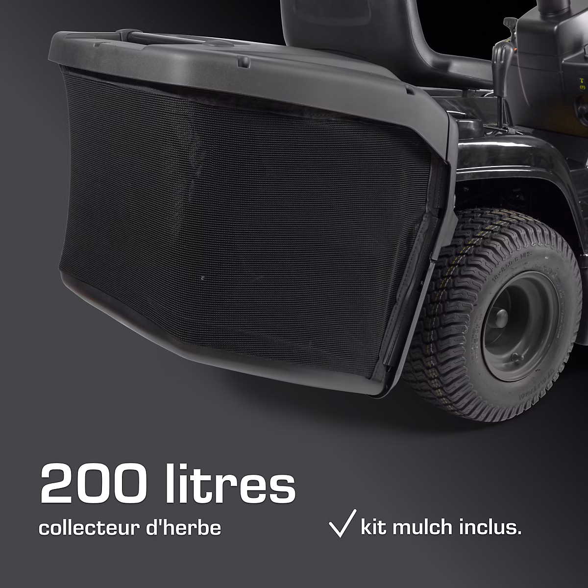 Tondeuse autoportee ejection arriere ALPINA AT4 84A 352 cm3 l.84 cm
