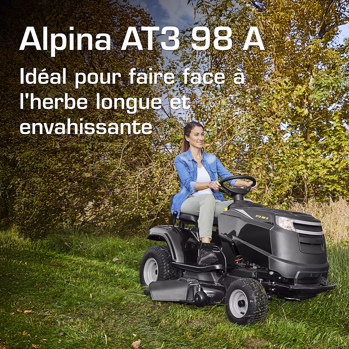 Tondeuse autoportee thermique Alpina AT3 98 A 98 cm