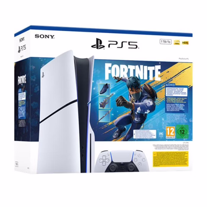Console Sony PlayStation 5 Standard Chassis E 1 To + Fortnite Flowering Chaos - console et pack Fortnite