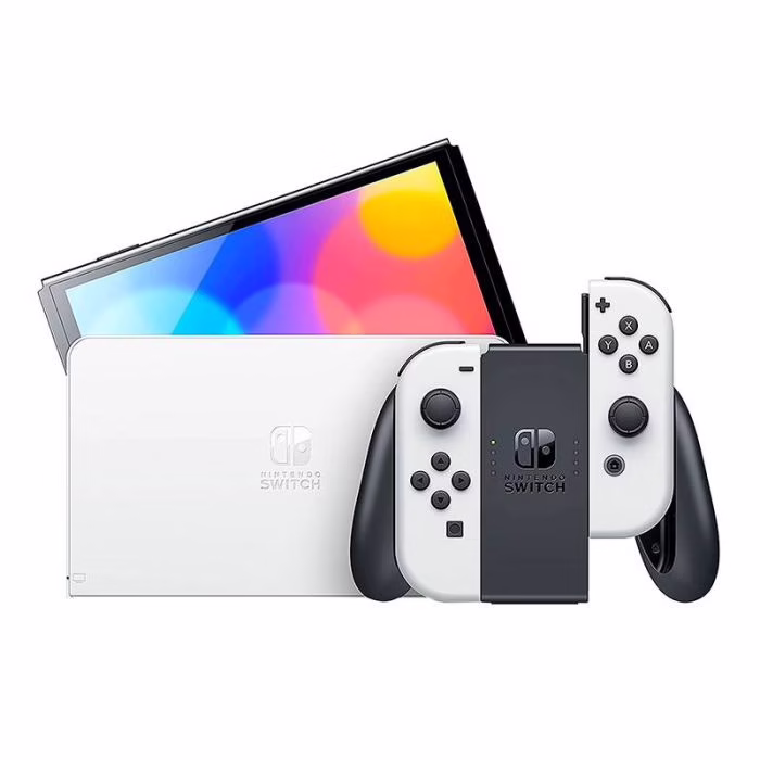 Console Nintendo Switch OLED blanche 64 Go - visuel produit